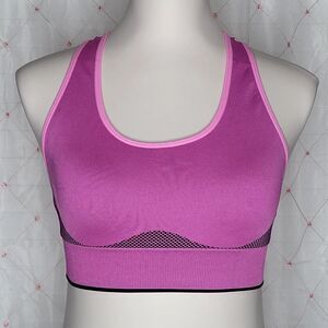 Victoria's Secret Pink Sport Sz M Ultimate Lightly Lined Neon Purple‎ Sports Bra